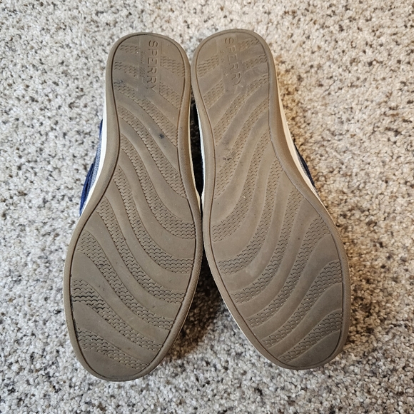 W Sperry Koifish Sparkle Chambray Navy Sz 6 - Picture 5 of 6